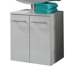 Wohnen Waschtisch|Waschbeckenunterschränke*Unterbeckenschrank Veverino in Weiß Hochglanz