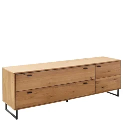 Wohnen Unterschrank für Fernseher mit zwei Schubladen & Tür - Flacona