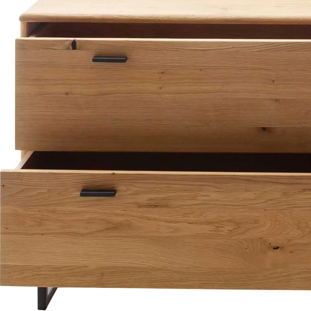 Wohnen Unterschrank für Fernseher mit zwei Schubladen & Tür - Flacona