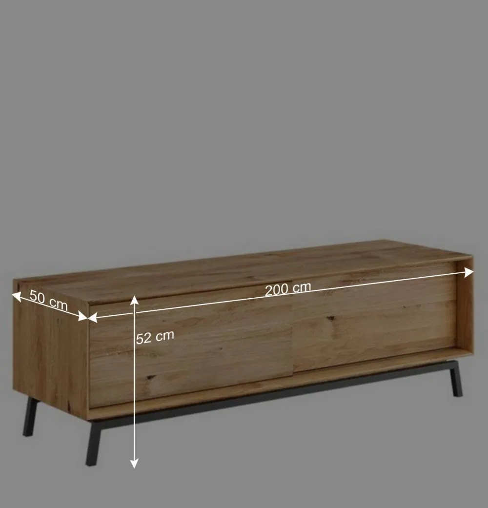 Wohnen Unterschrank für Fernseher mit Schiebetüren - Fabiella