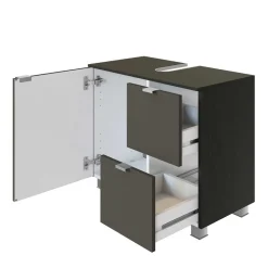 Wohnen Waschtisch|Waschbeckenunterschränke*Unterschrank für Waschbecken mit 2 Schubladen & Tür - Jaenda