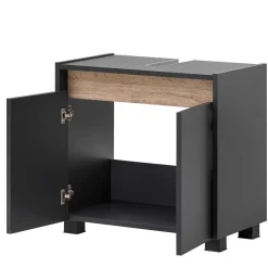 Wohnen Skandinavische Möbel*Unterschrank für Waschbecken in Anthrazit - Marcius