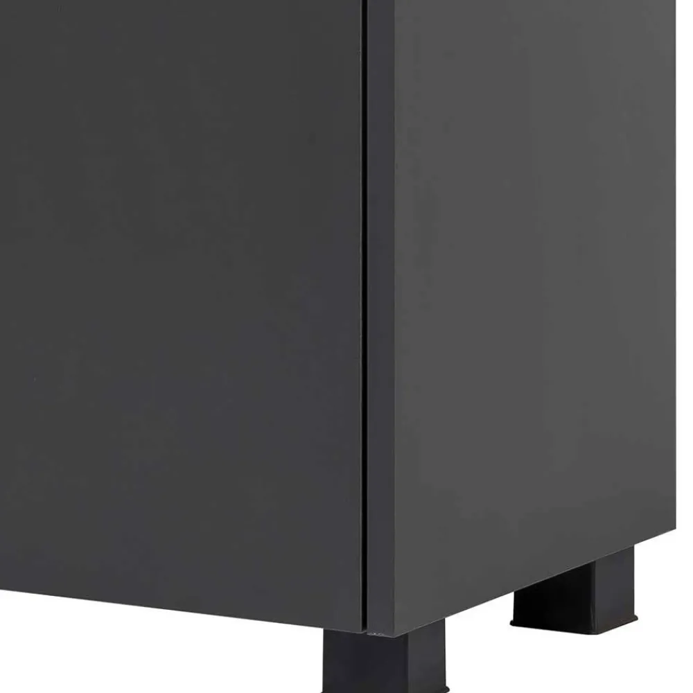 Wohnen Skandinavische Möbel*Unterschrank für Waschbecken in Anthrazit - Marcius