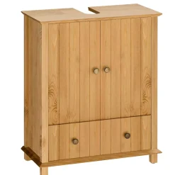 Wohnen Waschtisch|Waschbeckenunterschränke*Unterschrank fürs Waschbecken aus Holz Kiefer - Akzinad
