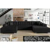 Wohnen Sofas|Sofa*U-Sofa in Schwarz Kunstlederbezug - Bekasi