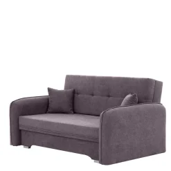 Wohnen Velours Couch in Mauve mit Federkern - Speccia