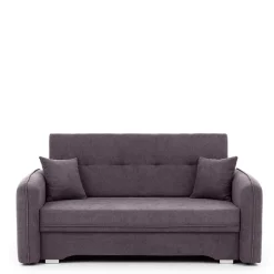 Wohnen Velours Couch in Mauve mit Federkern - Speccia