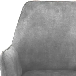 Wohnen Velours Küchenstuhl mit Armlehnen - Jeremy (2er Set)