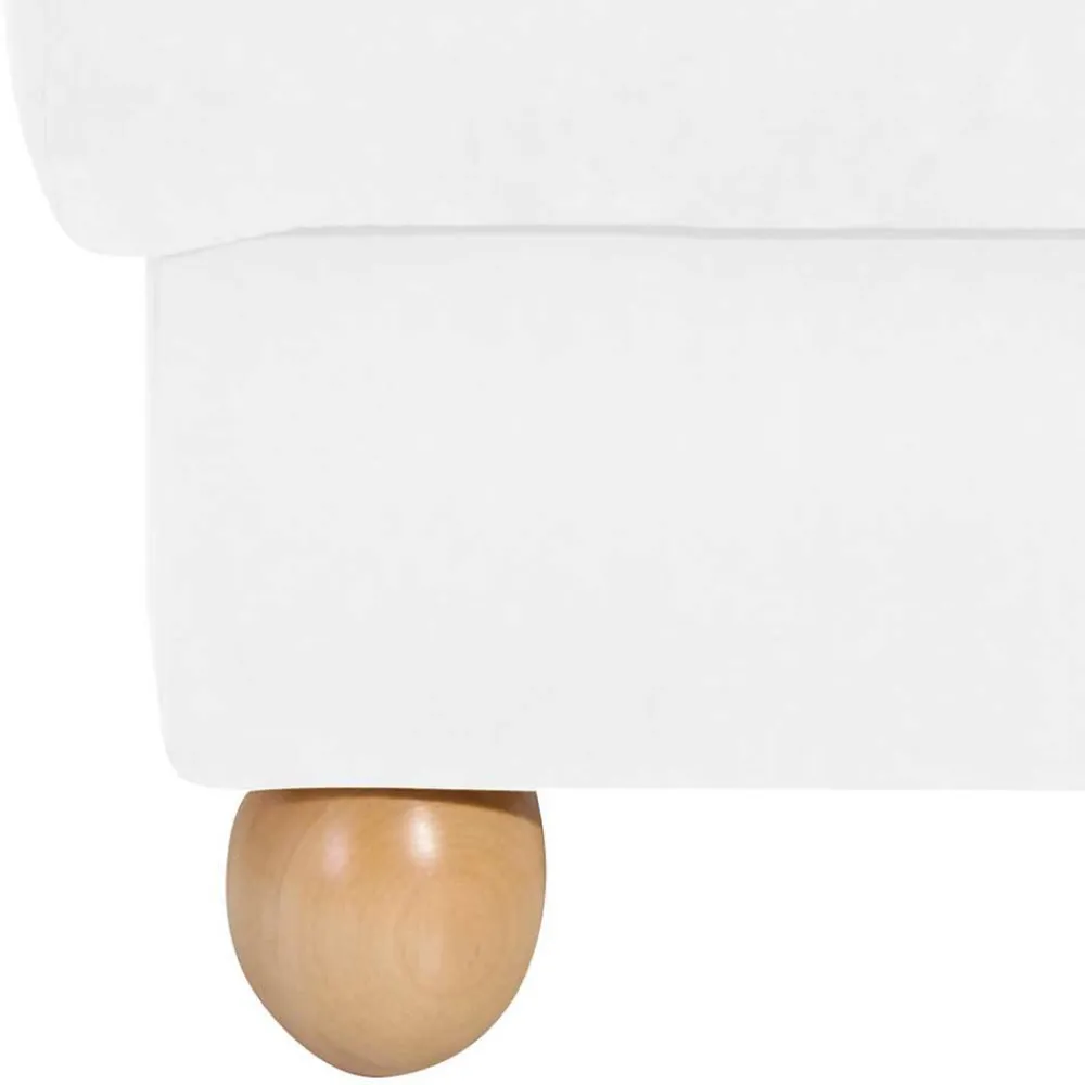 Wohnen Velours Ohrensessel in Cremeweiß - Clamps