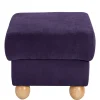Wohnen Barhocker|Hocker*Velours Polsterhocker in Violett - Sotonio