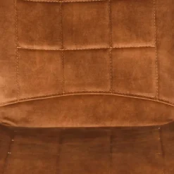 Wohnen Velours Polsterstuhl in Ocker - Rafu (2er Set)