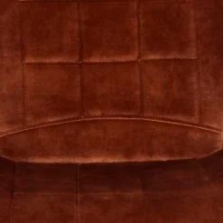 Wohnen Velours Polsterstuhl in Rostfarben Braun - Hangar (2er Set)