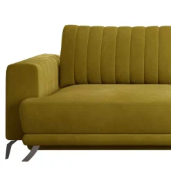 Wohnen Schlafsofas*Velours Schlafcouch mit 145x215 cm Liegefläche - Lotta