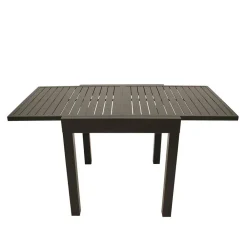 Wohnen Metall-Gartenmöbel|Gartentische*Verlängerbarer Balkontisch in Dunkelgrau - Fredoco