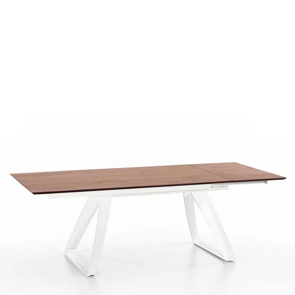 Wohnen Esszimmertische*Verlängerbarer Design Esstisch zweifarbig - Sanatate