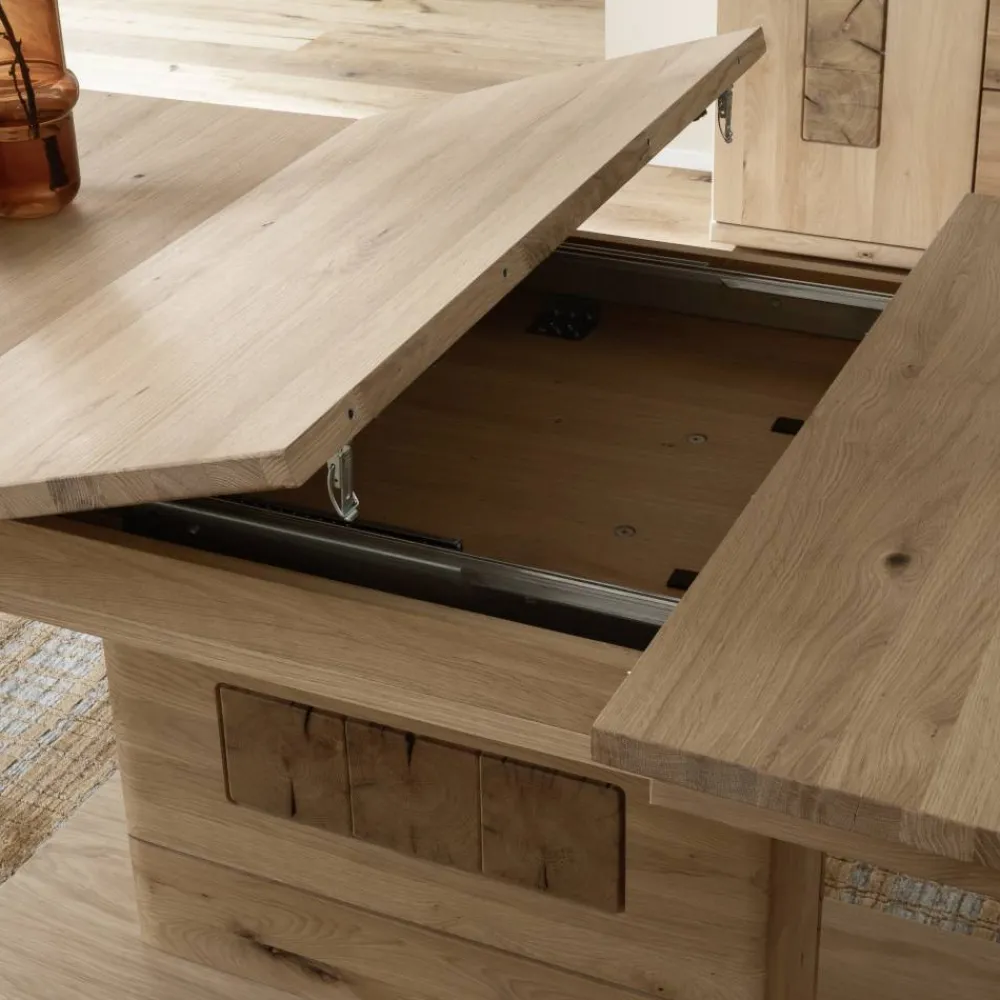 Wohnen Verlängerbarer Esszimmertisch teilmassiv - Losiamos