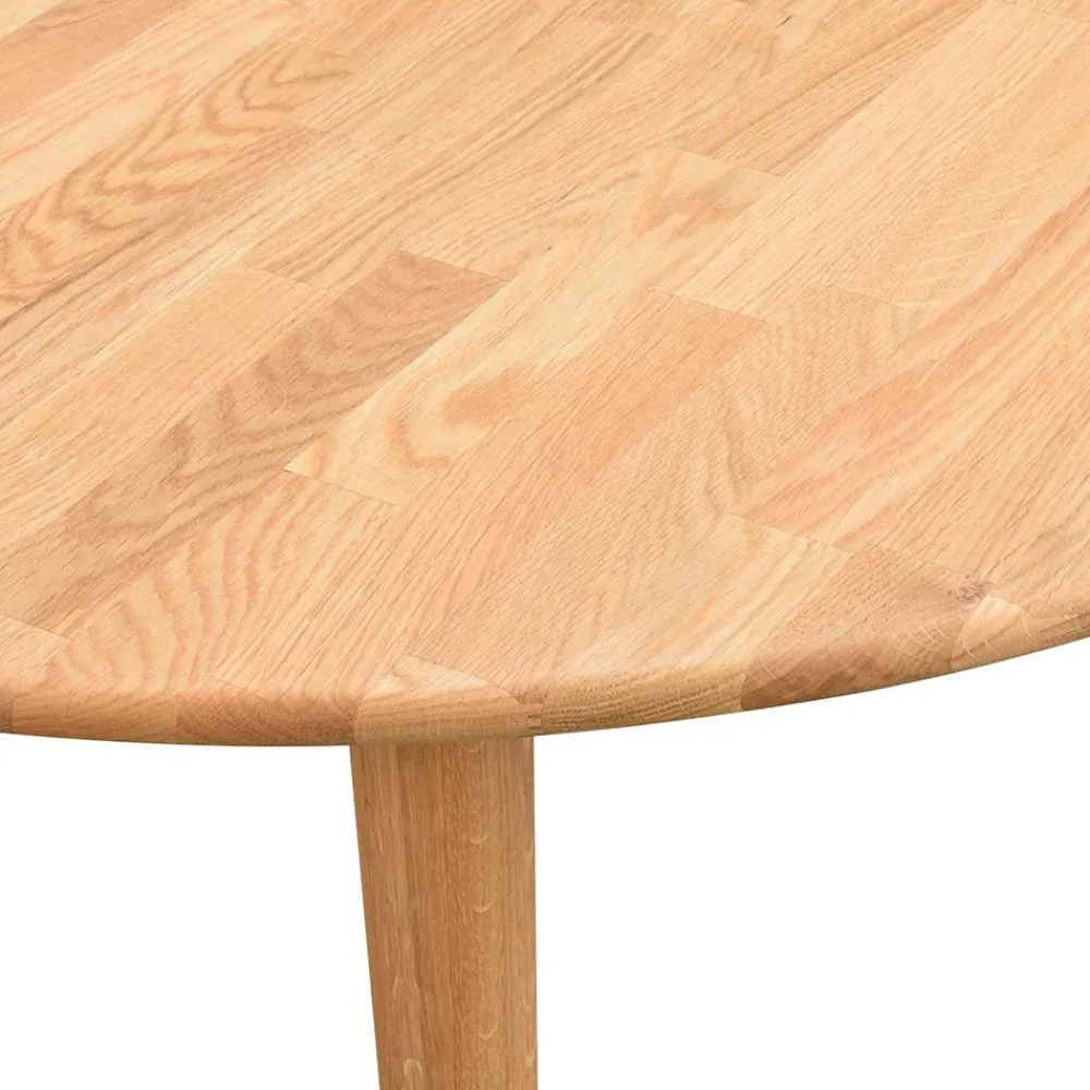 Wohnen Verlängerbarer Holztisch mit ovaler Platte - Julisch