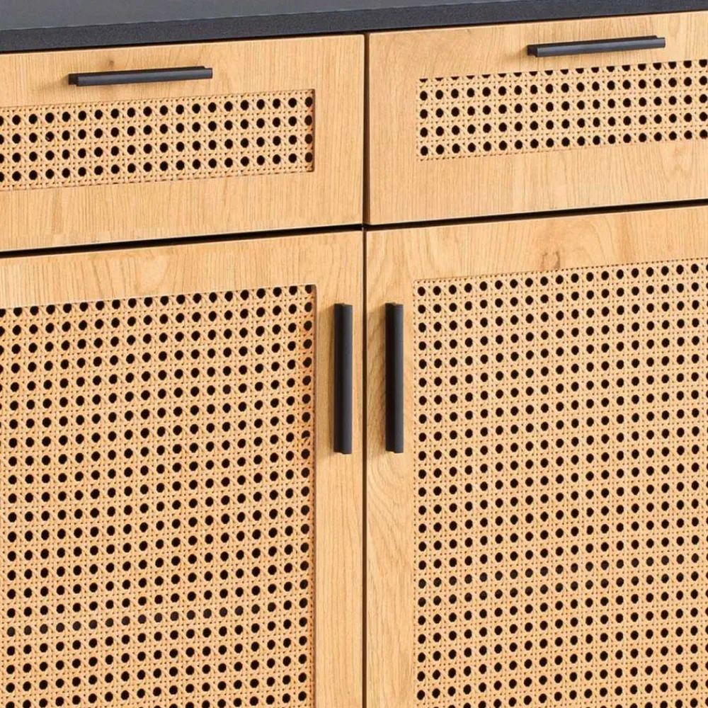 Wohnen Vertiko in Natur und Schwarz - Around