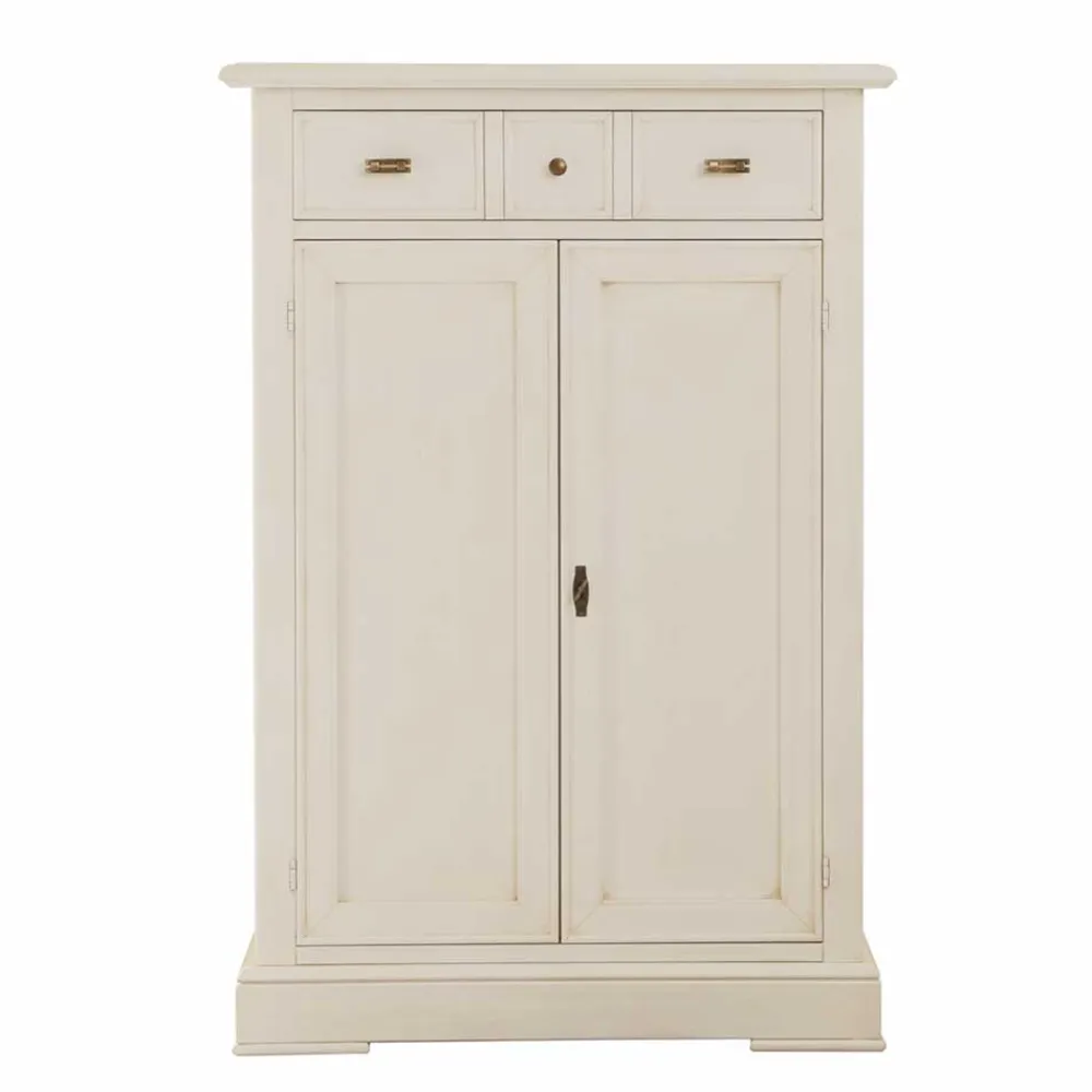 Wohnen Vertiko Kommode in Antikweiß - Annot