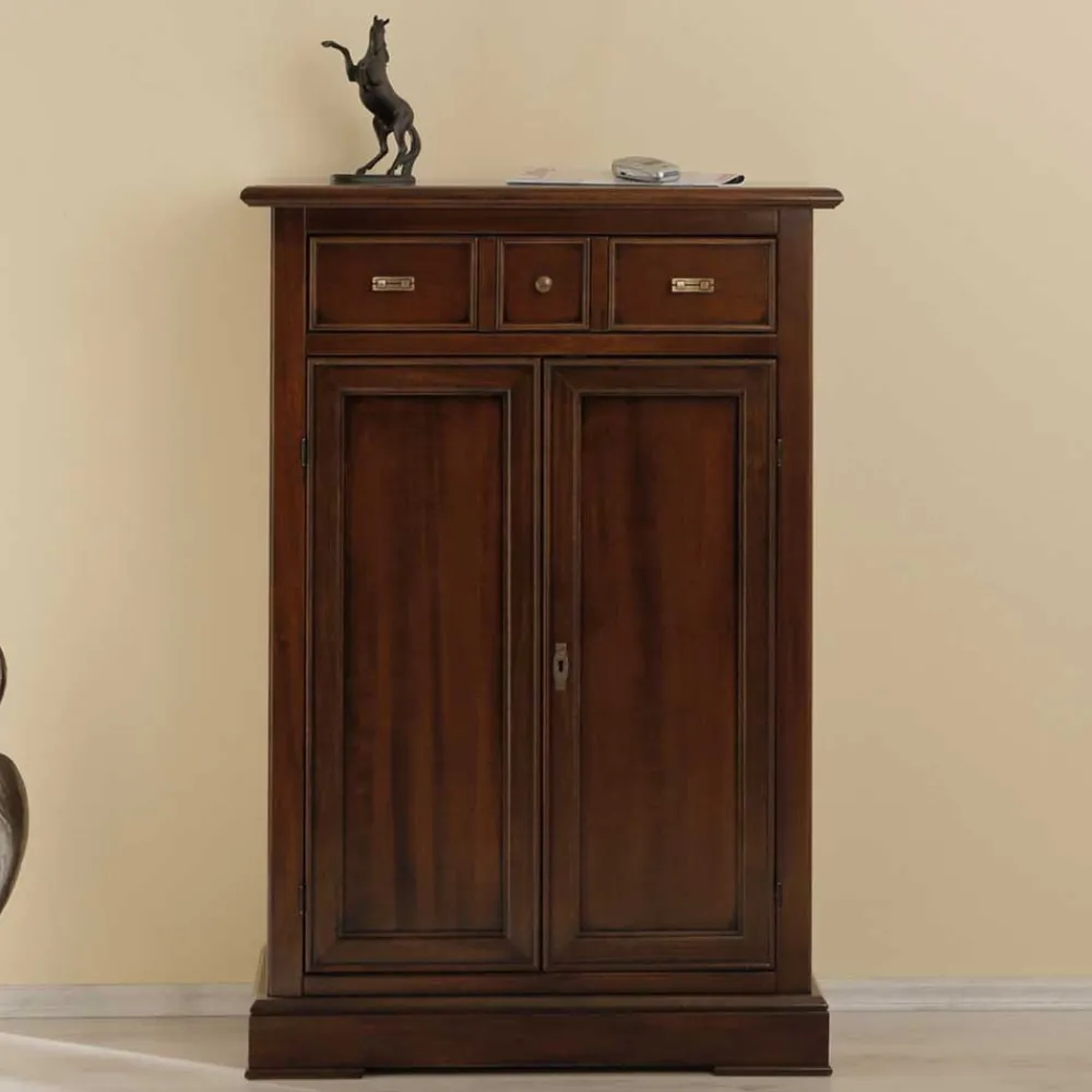 Wohnen Kommoden|Flurkommoden*Vertiko Kommode in Walnussfarben Antik - Istefanio