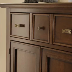 Wohnen Kommoden|Flurkommoden*Vertiko Kommode in Walnussfarben Antik - Istefanio