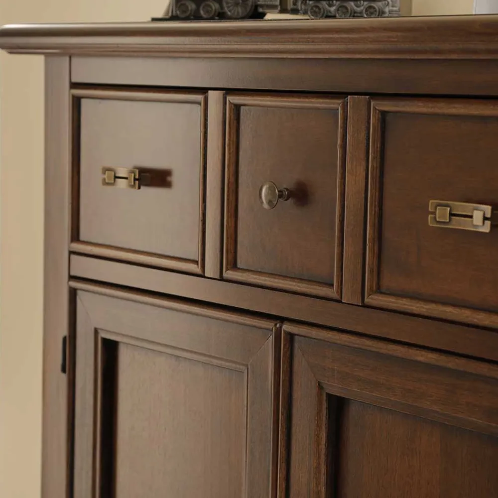 Wohnen Kommoden|Flurkommoden*Vertiko Kommode in Walnussfarben Antik - Istefanio