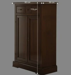 Wohnen Kommoden|Flurkommoden*Vertiko Kommode in Walnussfarben Antik - Istefanio