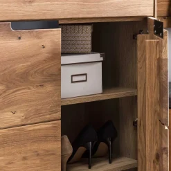 Wohnen Vertiko Schuhkommode aus Eiche teilmassiv - Sennya