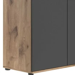 Wohnen Schuhschränke*Vertiko Schuhkommode in Wildeiche NB & Grau - Depart