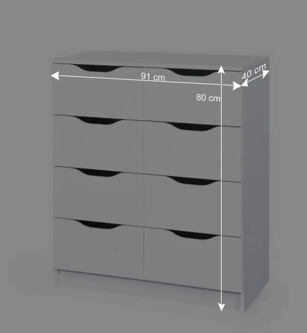 Wohnen Vielzweck Kommode Danjala mit 8 Schubladen