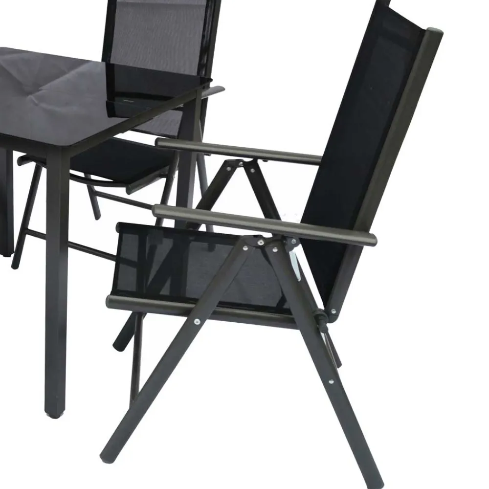 Wohnen Vier Hochlehner & Gartentisch Set - Cadiz (fünfteilig)