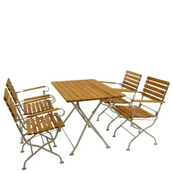 Wohnen Vier Personen Sitzgruppe für den Garten - Laucius (fünfteilig)