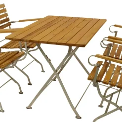 Wohnen Vier Personen Sitzgruppe für den Garten - Laucius (fünfteilig)