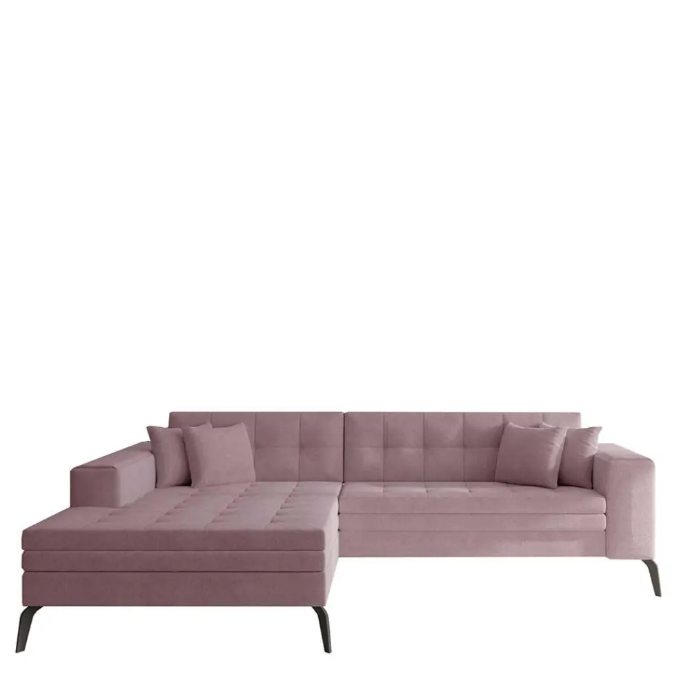 Wohnen Sofas|Sofa*Viersitzer Funktionssofa in Hellrosa - Tribial
