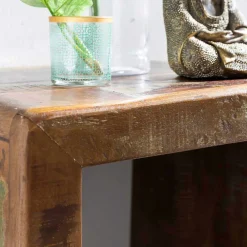 Wohnen Shabby Chic Möbel|Landhausmöbel*Vintage Beistelltisch Dencig aus Altholz mehrfarbig