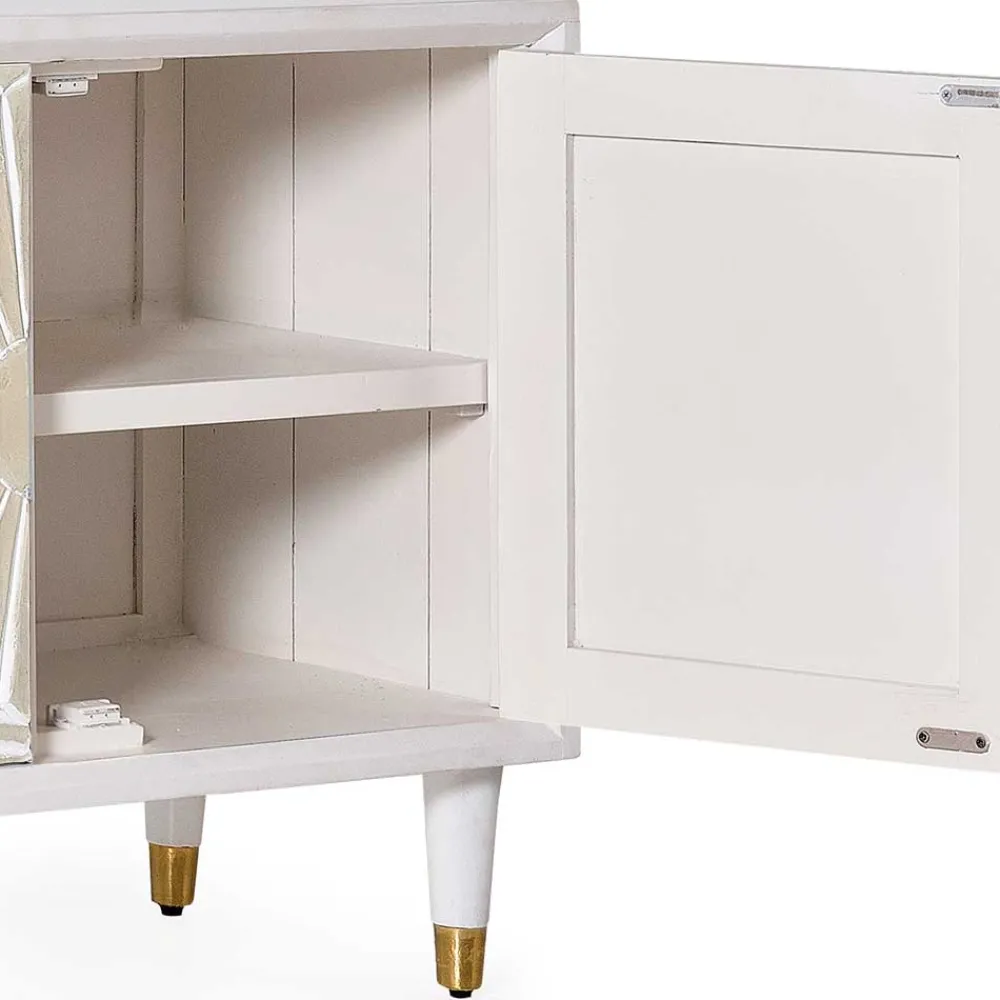 Wohnen Vintage Design Lowboard aus Mango Massivholz - Triboot