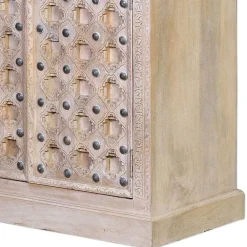 Wohnen Vintage Design Schrank in White Wash - Uladan