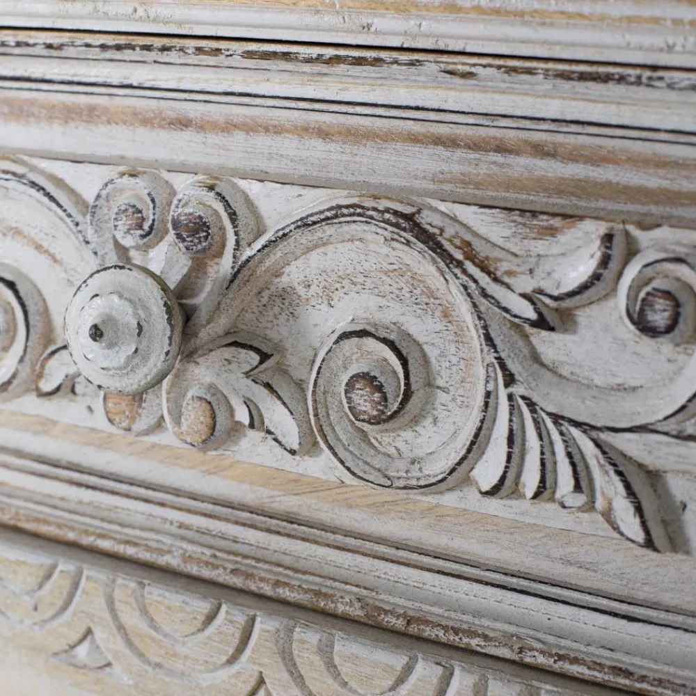 Wohnen Sideboards|Designermöbel*Vintage Design Sideboard in Holz White Wash - Cionga