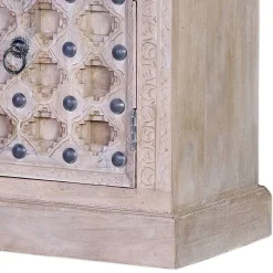 Wohnen Vintage Design TV Kommode in White Wash - Uladan