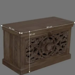 Wohnen Vintage Möbel|Diele Komplett*Vintage Dielenmöbel mit Schnitzereien - Runiasa (fünfteilig)