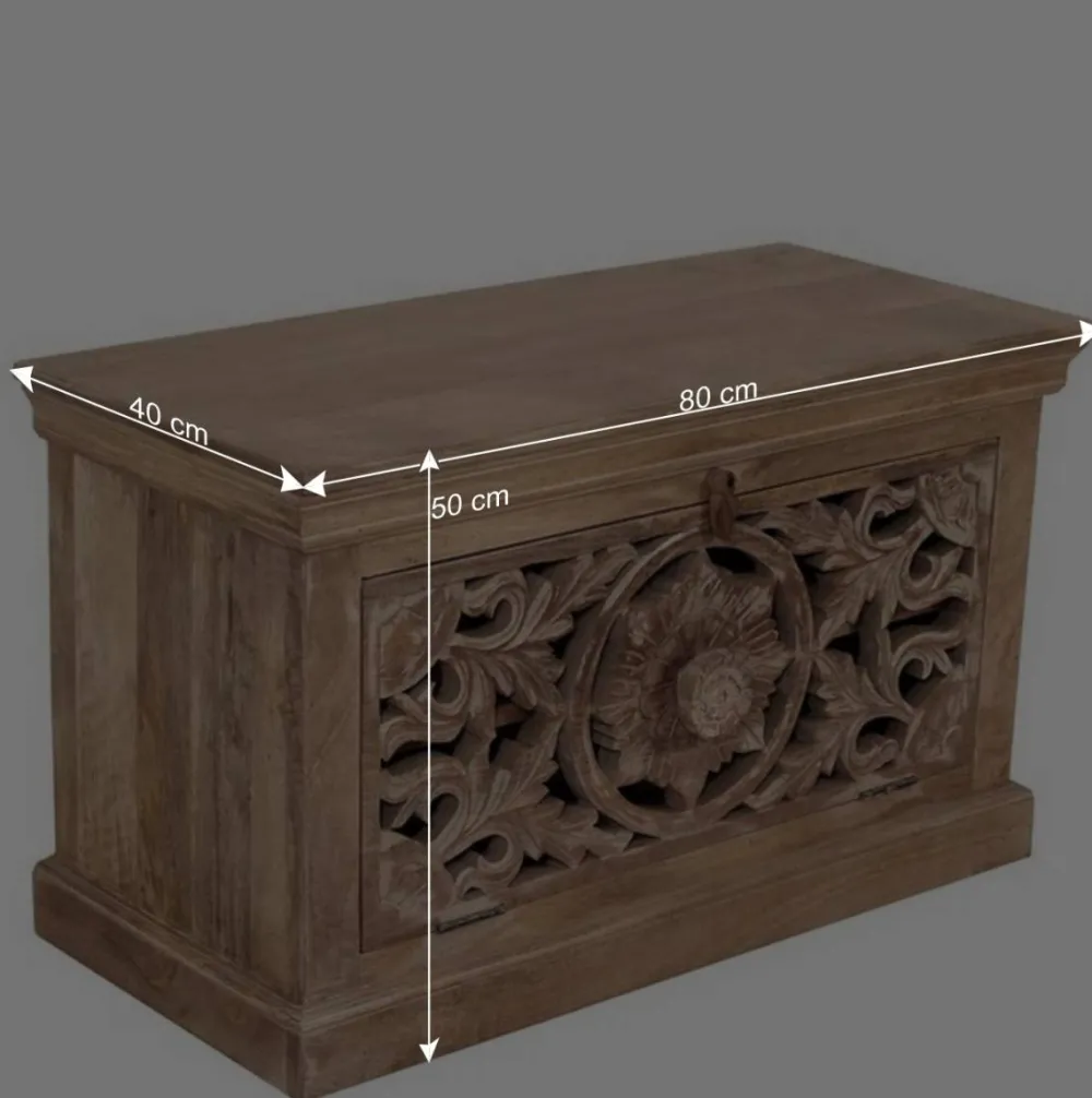 Wohnen Vintage Möbel|Diele Komplett*Vintage Dielenmöbel mit Schnitzereien - Runiasa (fünfteilig)