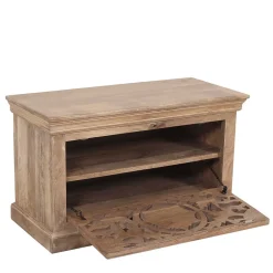 Wohnen Vintage Möbel|Diele Komplett*Vintage Dielenmöbel mit Schnitzereien - Runiasa (fünfteilig)