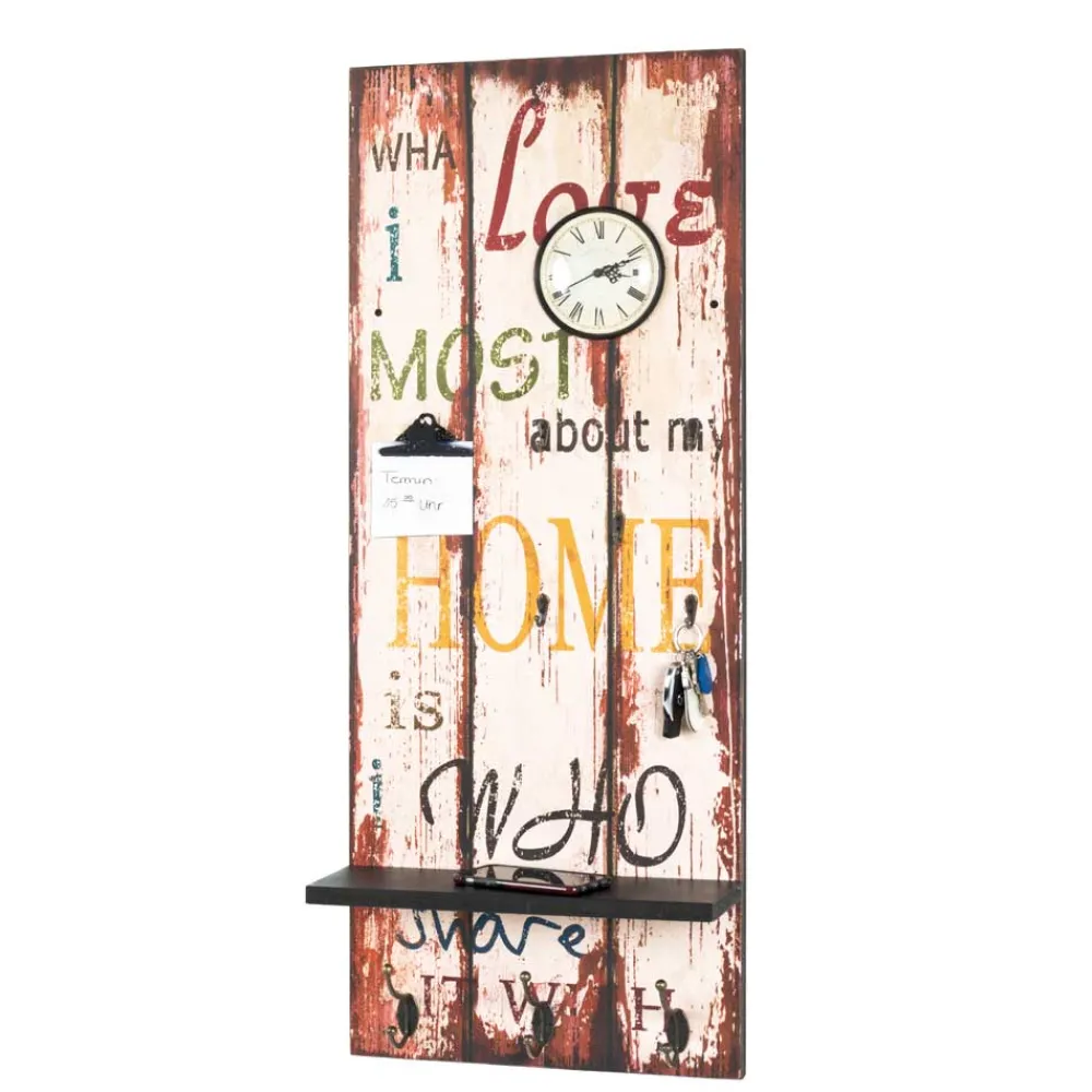 Wohnen Vintage Möbel|Garderoben*Vintage Garderobe Coventry mit Uhr