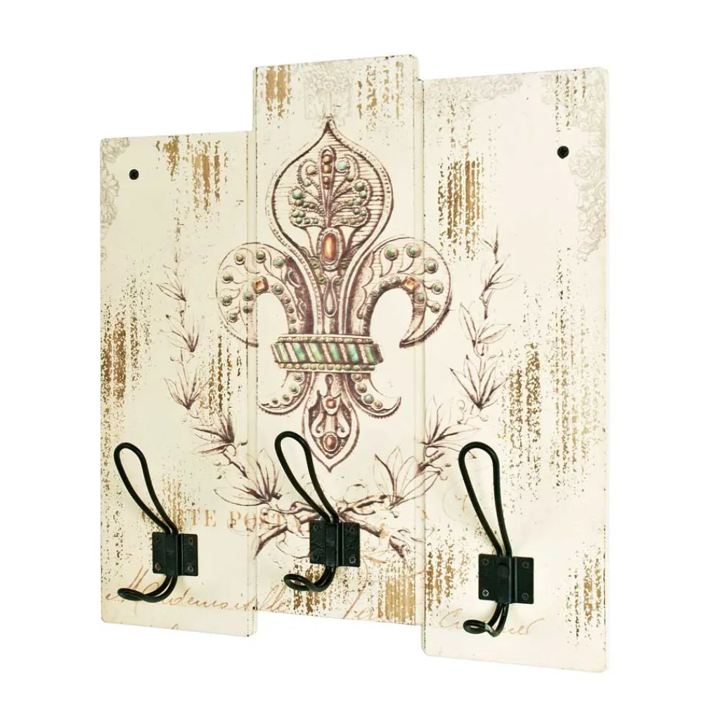 Wohnen Vintage Garderobe Rioja in Creme Goldfarben