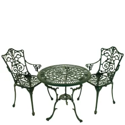 Wohnen Vintage Möbel|Balkonmöbel*Vintage Gartentisch & zwei Armlehnenstühle - Mora (dreiteilig)