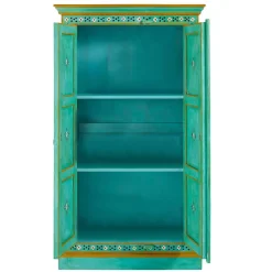 Wohnen Vintage Holzschrank bunt bemalt - Lennlo