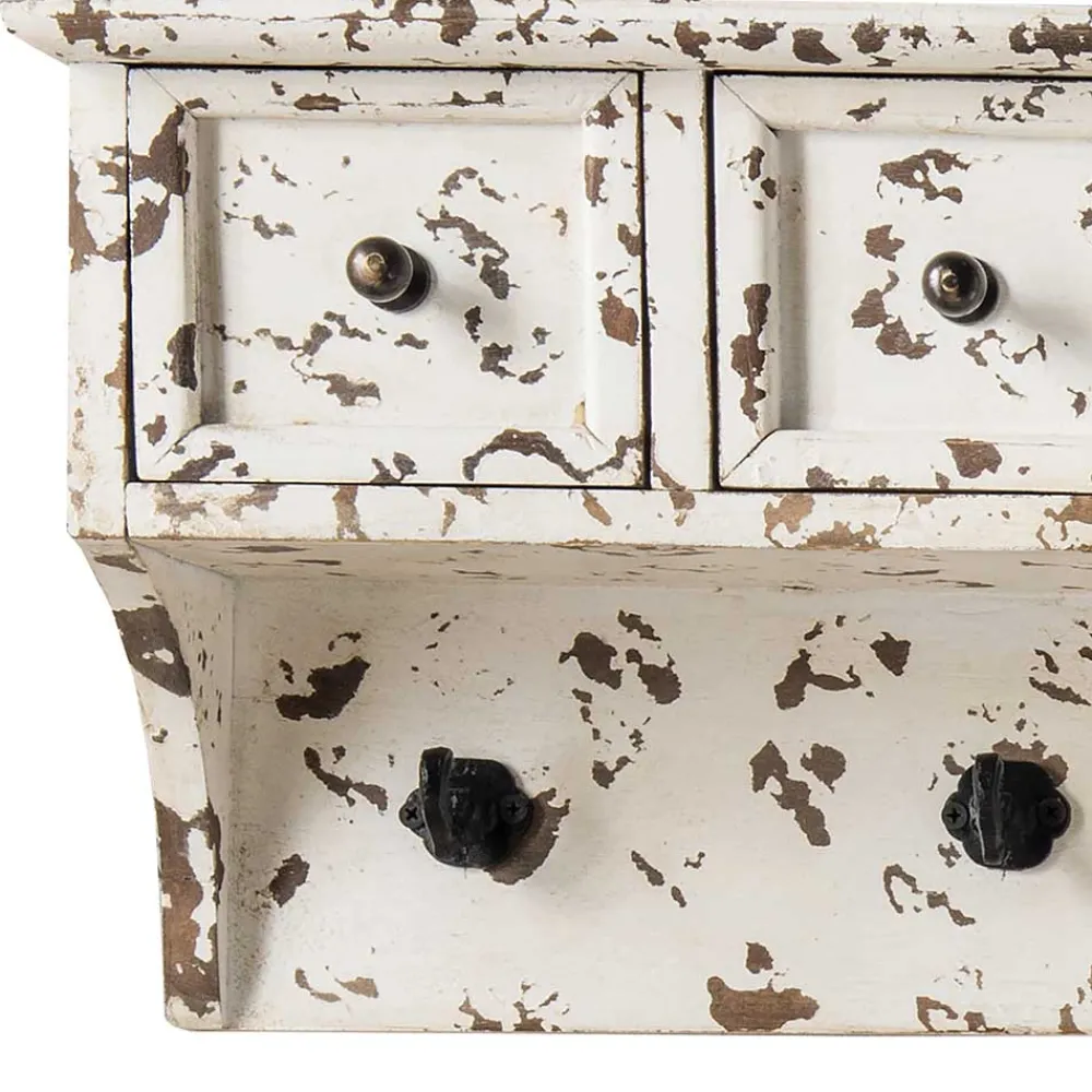 Wohnen Küchenregale|Esszimmerregale*Vintage Küchenregal mit Schubladen & Haken - Naharas