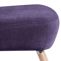 Wohnen Vintage Look Sessel in Violett Velours - Casir