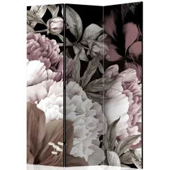 Wohnen Vintage Style Paravent mit Blumenmotiv bedruckt - Borgionsa