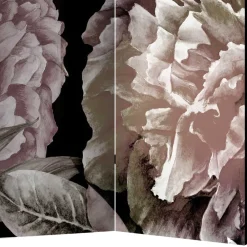 Wohnen Vintage Style Paravent mit Blumenmotiv bedruckt - Borgionsa